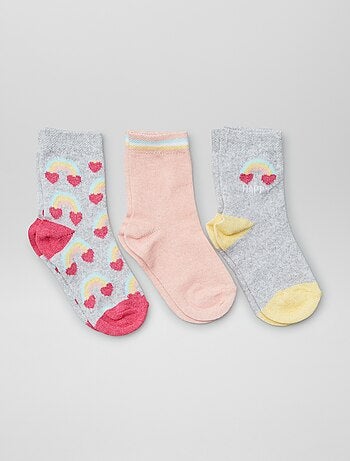 Lot de 3 chaussettes hautes