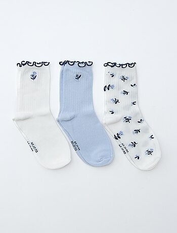 Lot de 3 chaussettes imprimées