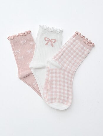 Lot de 3 chaussettes imprimées