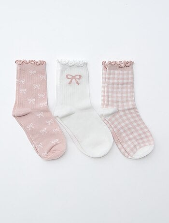 Lot de 3 chaussettes imprimées