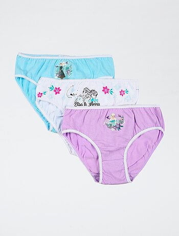 Lot de 3 culottes 'Disney' 'La reine des neiges'