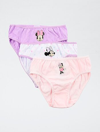 Lot de 3 culottes 'Disney' 'Minnie' en coton