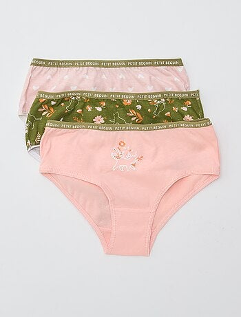 Lot de 3 culottes imprimé 'Petit Béguin'