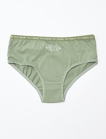 Lot de 3 culottes imprimé 'Petit Béguin'