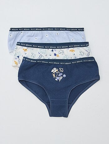 Lot de 3 culottes imprimé 'Petit Béguin'