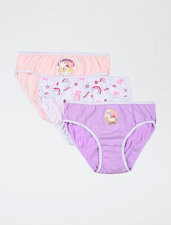Lot de 3 culottes 'Peppa pig' en coton