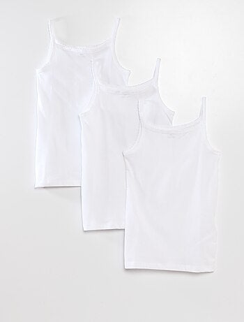 Lot de 3 débardeurs coton