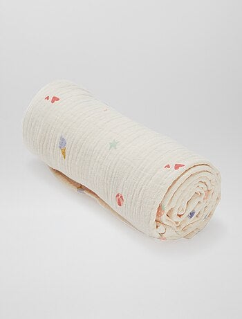 Lot de 3 langes - 2 de 60 x 60 et 1 de 100 x 120 cm