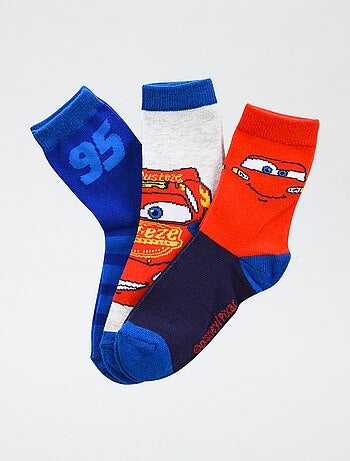 Lot de 3 paires de chaussette 'Disney' 'Cars'