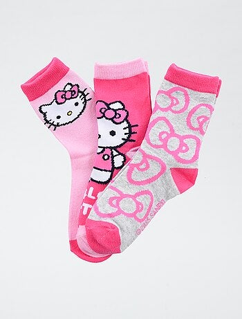 Lot de 3 paires de chaussette 'Hello Kitty' en coton