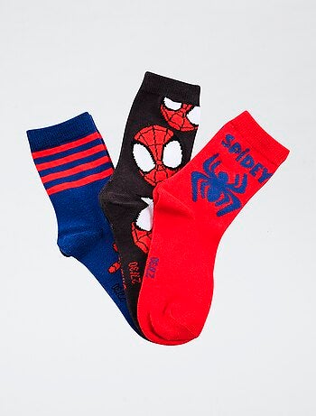 Lot de 3 paires de chaussette 'Marvel' 'Spiderman' en coton