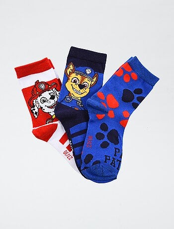 Lot de 3 paires de chaussette 'Pat patrouille' en coton
