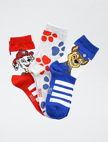 Lot de 3 paires de chaussette 'Pat patrouille' en coton