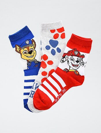 Lot de 3 paires de chaussette 'Pat patrouille' en coton