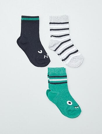 Lot de 3 paires de chaussettes colorées