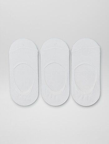 Lot de 3 paires de chaussettes invisibles