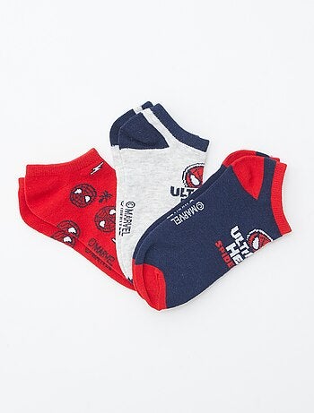 Lot de 3 paires de chaussettes invisibles 'Spider Man' 'Marvel'
