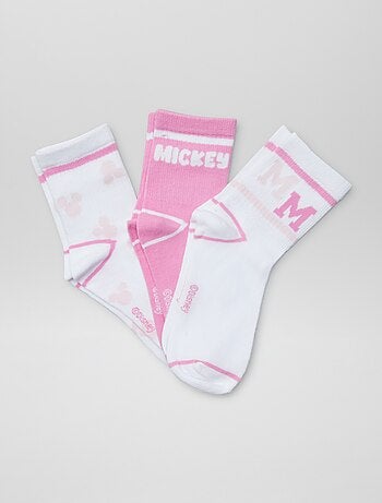Lot de 3 paires de chaussettes 'Mickey' et 'Minnie'