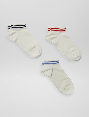 Lot de 3 paires de chaussettes rayées