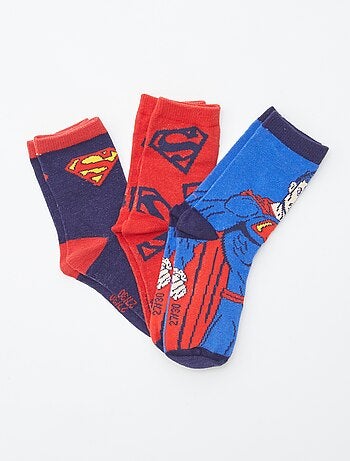 Lot de 3 paires mi-chaussettes 'Superman'