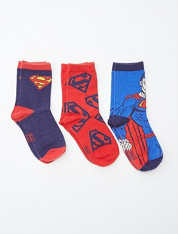 Lot de 3 paires mi-chaussettes 'Superman'