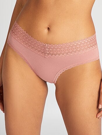 Lot de 3 shorties avec dentelle