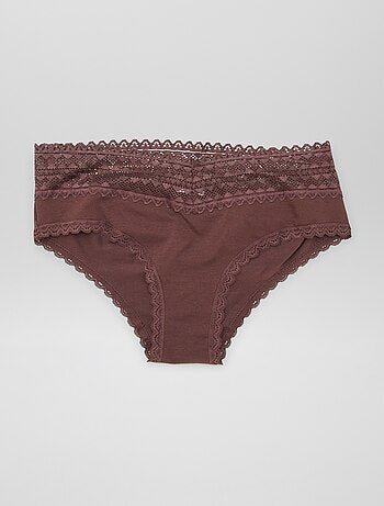 Lot de 3 shorties avec dentelle
