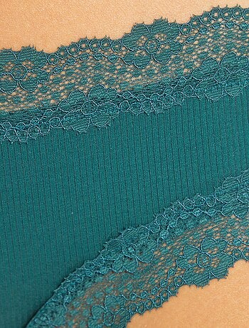 Lot de 3 shorties fines côtes