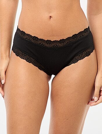 Lot de 3 shorties fines côtes