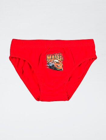 Lot de 3 slips 'Disney' 'Cars' en coton