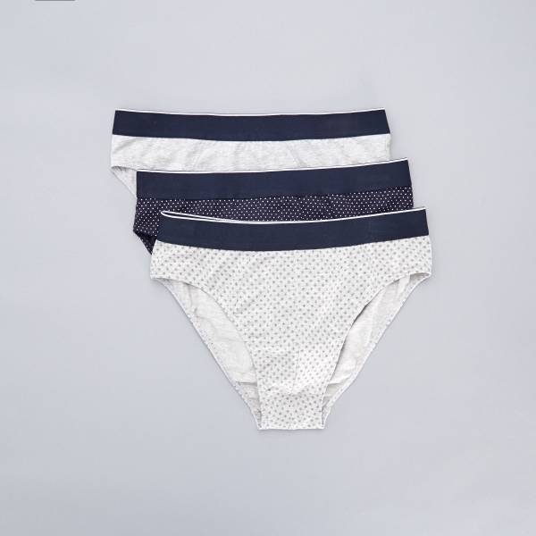 Lot de 3 slips imprimés Homme bleu/gris Kiabi 6,00€
