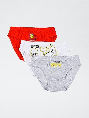 Lot de 3 slips 'Pokémon' en coton