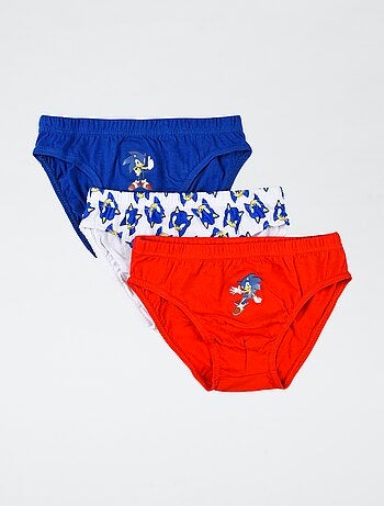 Lot de 3 slips 'Sonic' en coton