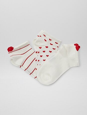 Lot de 3 socquettes