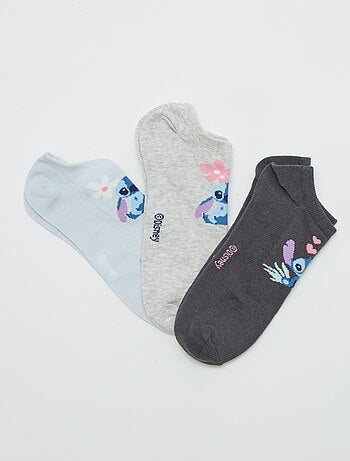 Lot de 3 socquettes 'Stitch'