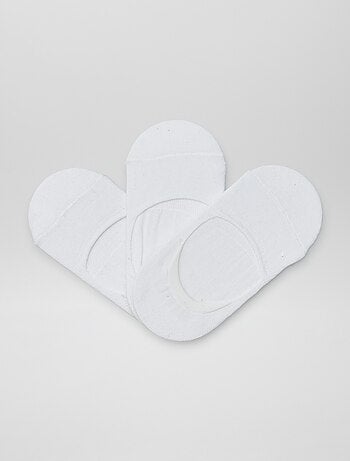 Lot de 3 socquettes unies
