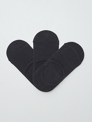Lot de 3 socquettes unies