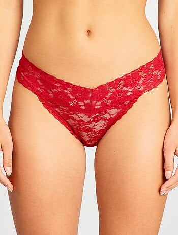 Lot de 3 strings dentelle