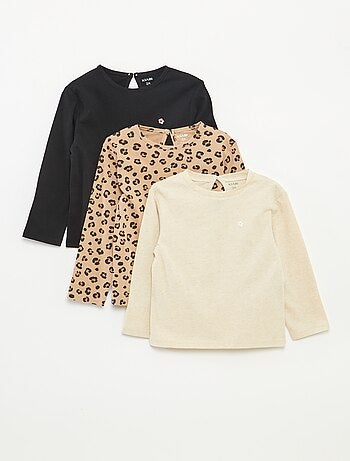 Lot de 3 t-shirts à manches longues