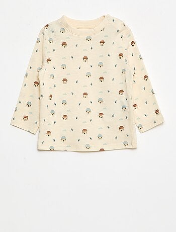 Lot de 3 t-shirts à manches longues dont 1 à motif