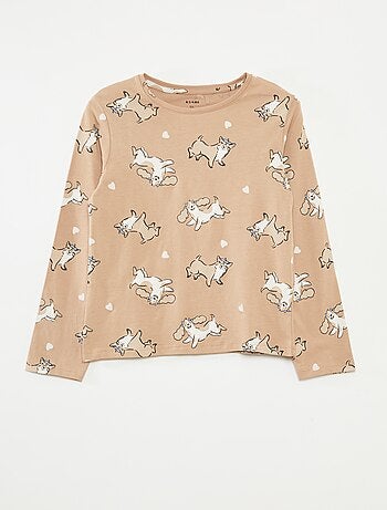 Lot de 3 t-shirts à manches longues et col rond