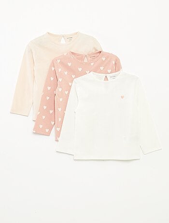 Lot de 3 t-shirts à manches longues