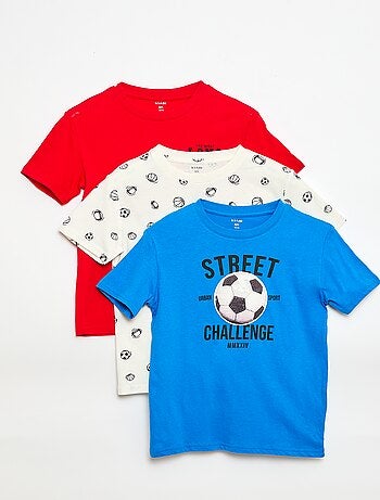 Lot de 3 t-shirts en coton
