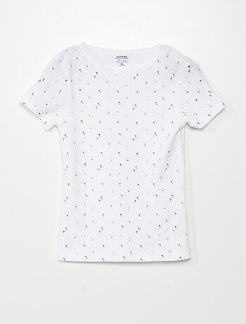 Lot de 3 t-shirts en maille pointelle