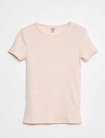 Lot de 3 t-shirts en maille pointelle