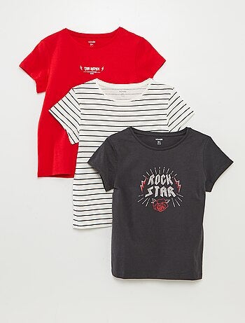 Lot de 3 t-shirts manches courtes