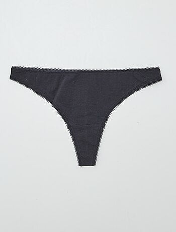 Lot de 3 tangas en coton