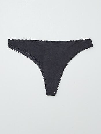 Lot de 3 tangas en coton