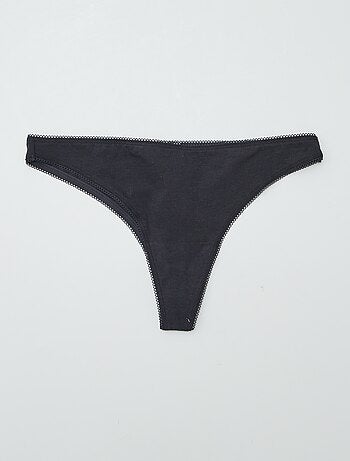 Lot de 3 tangas en coton