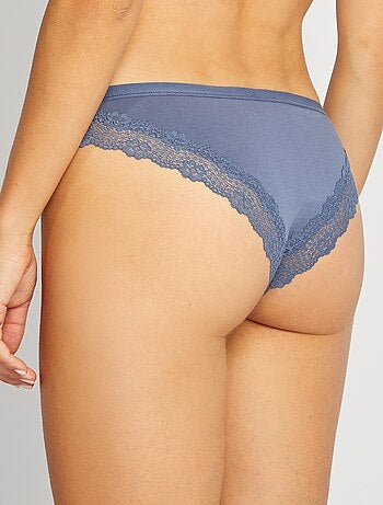 Lot de 3 tangas maternité avec dentelle